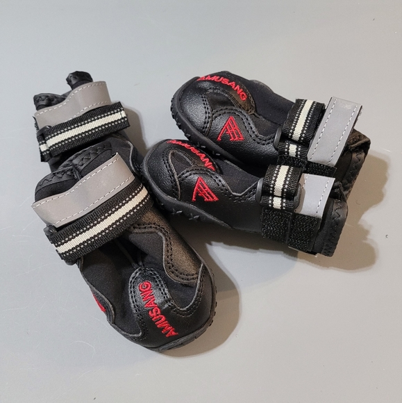 NEW AAA Amusang Dog Bootie~Reflective Straps~Weatherproof~NWOT - Picture 4 of 4